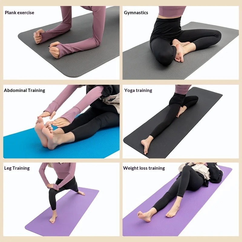 Thick Yoga Mat - Tapete de Yoga Extra Grueso Antideslizante,