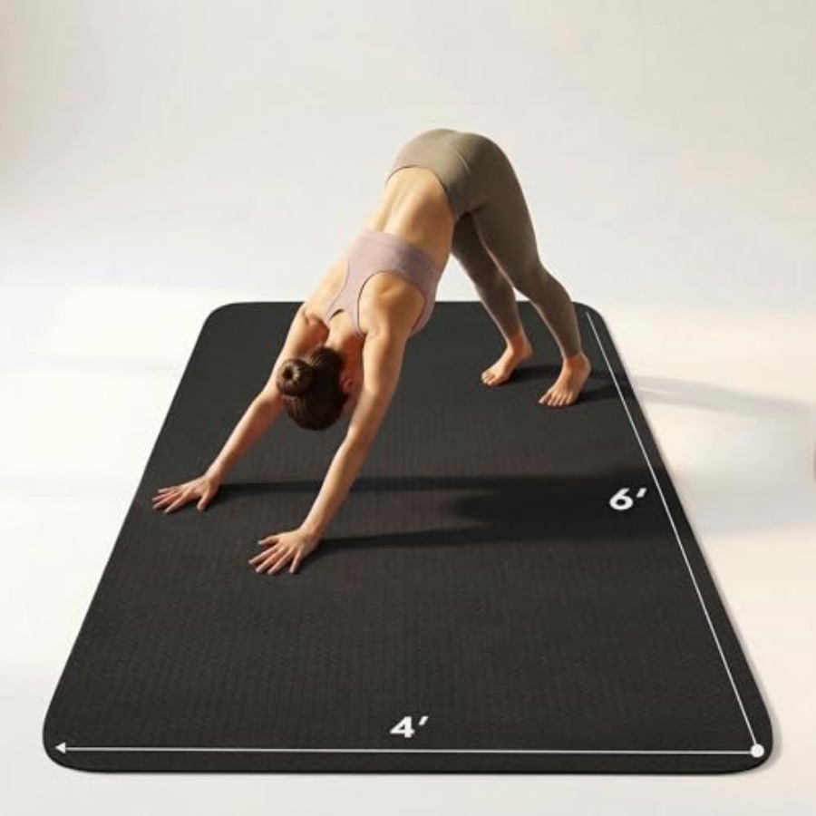 Thick Yoga Mat - Esterilla de yoga grande de 6'x