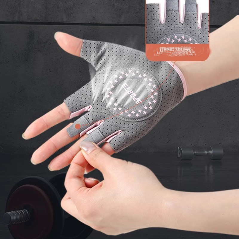 Yoga Fitness Spinning - Guantes de medio dedo para fitness,