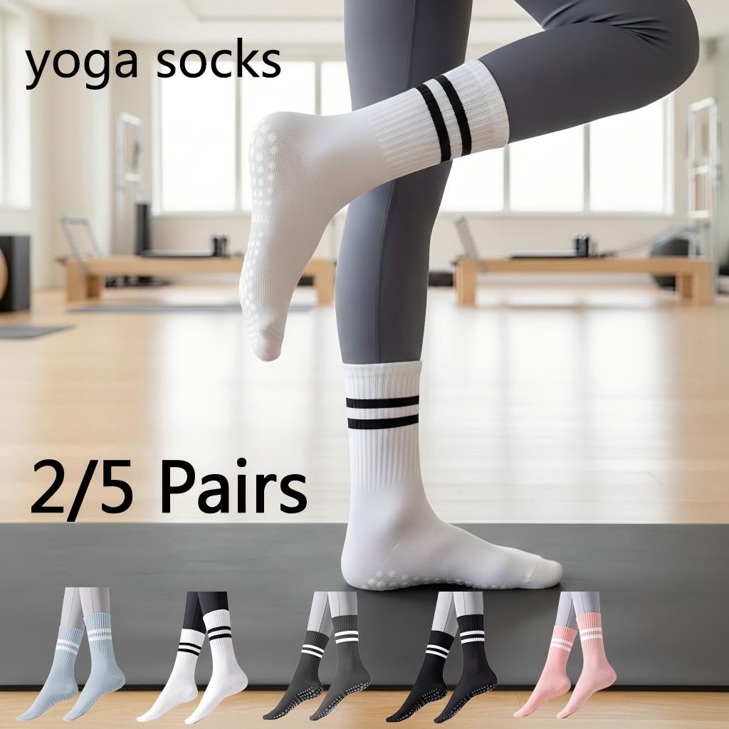 Yoga Fitness Set - Calcetines de yoga antideslizantes para mujer,