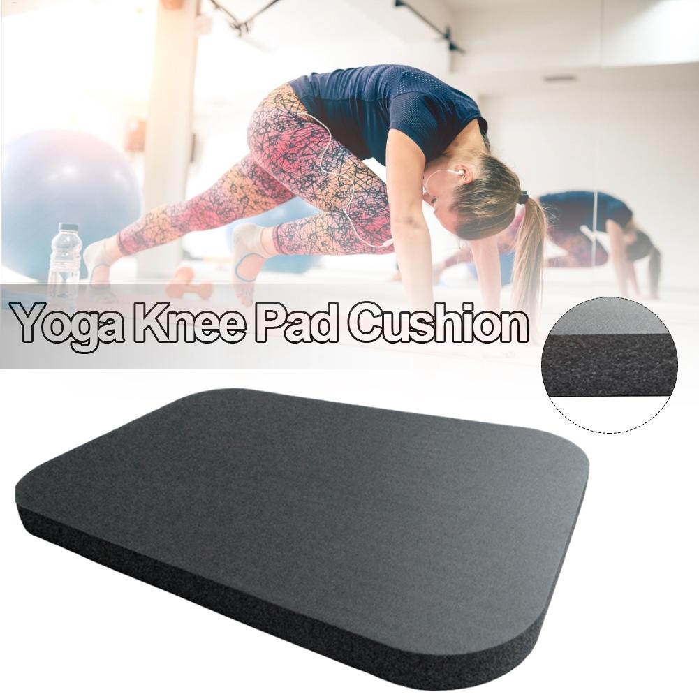 Thick Yoga Mat - Almohadilla negra para rodillas de yoga,