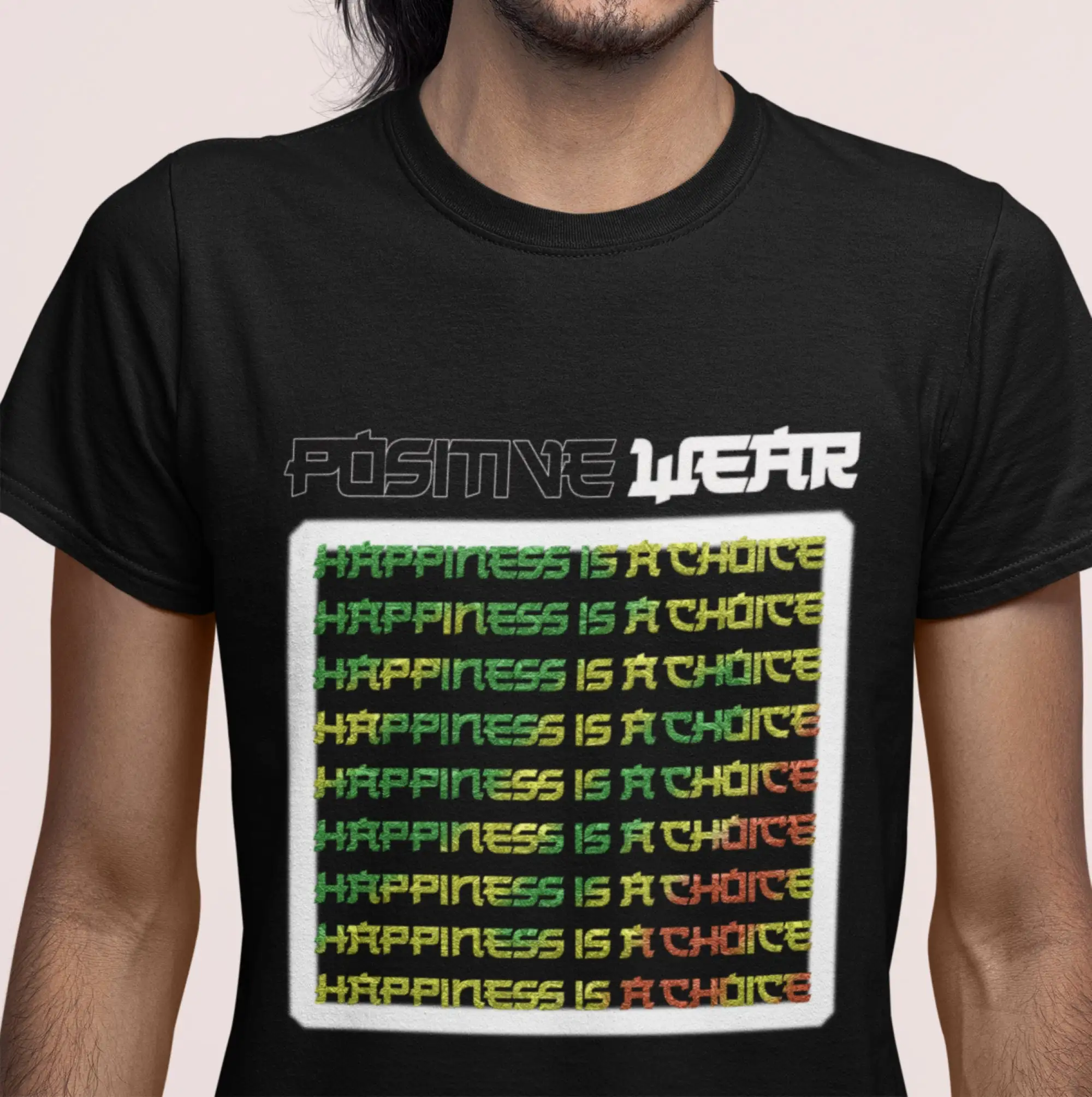 Yoga Fitness Quotes - Camiseta Happiness unisex de algodón grueso,