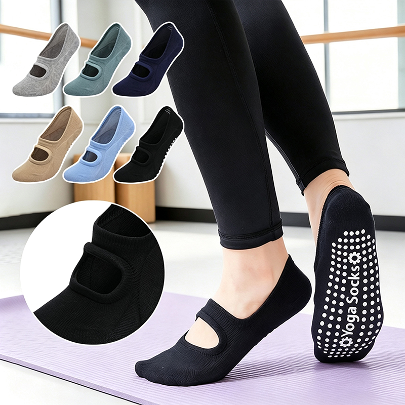Yoga Fitness Plus - Calcetines de Yoga Antideslizantes para Mujer,