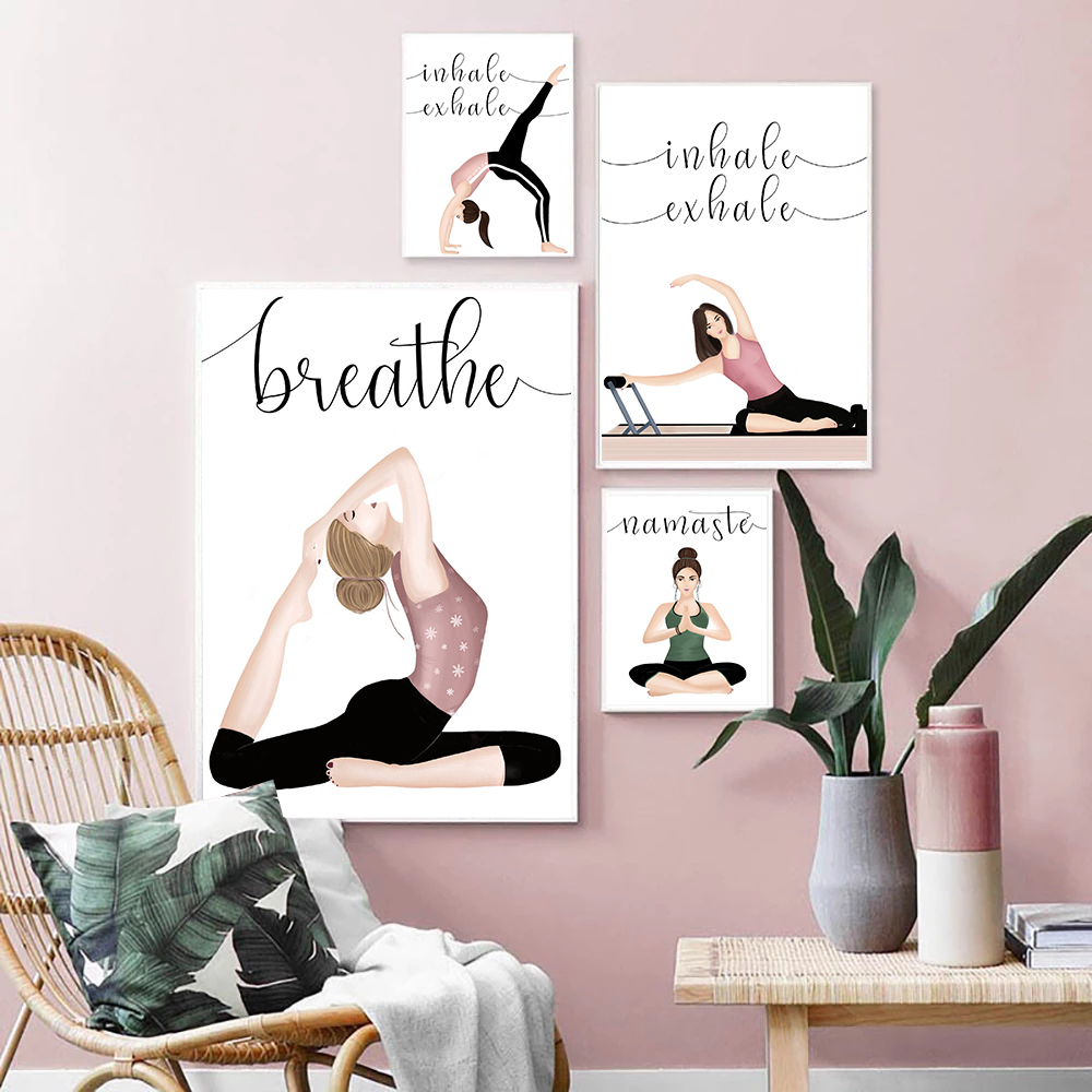 Yoga Fitness Quotes - Póster de Yoga con cita de