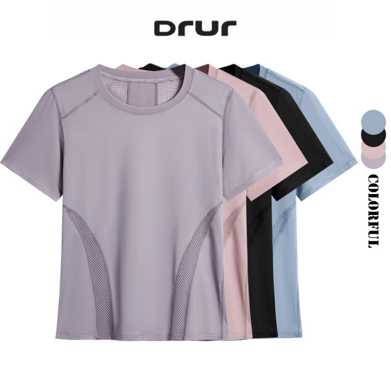 Yoga Fitness Wear - DRUR-Camiseta ligera para correr para mujer,