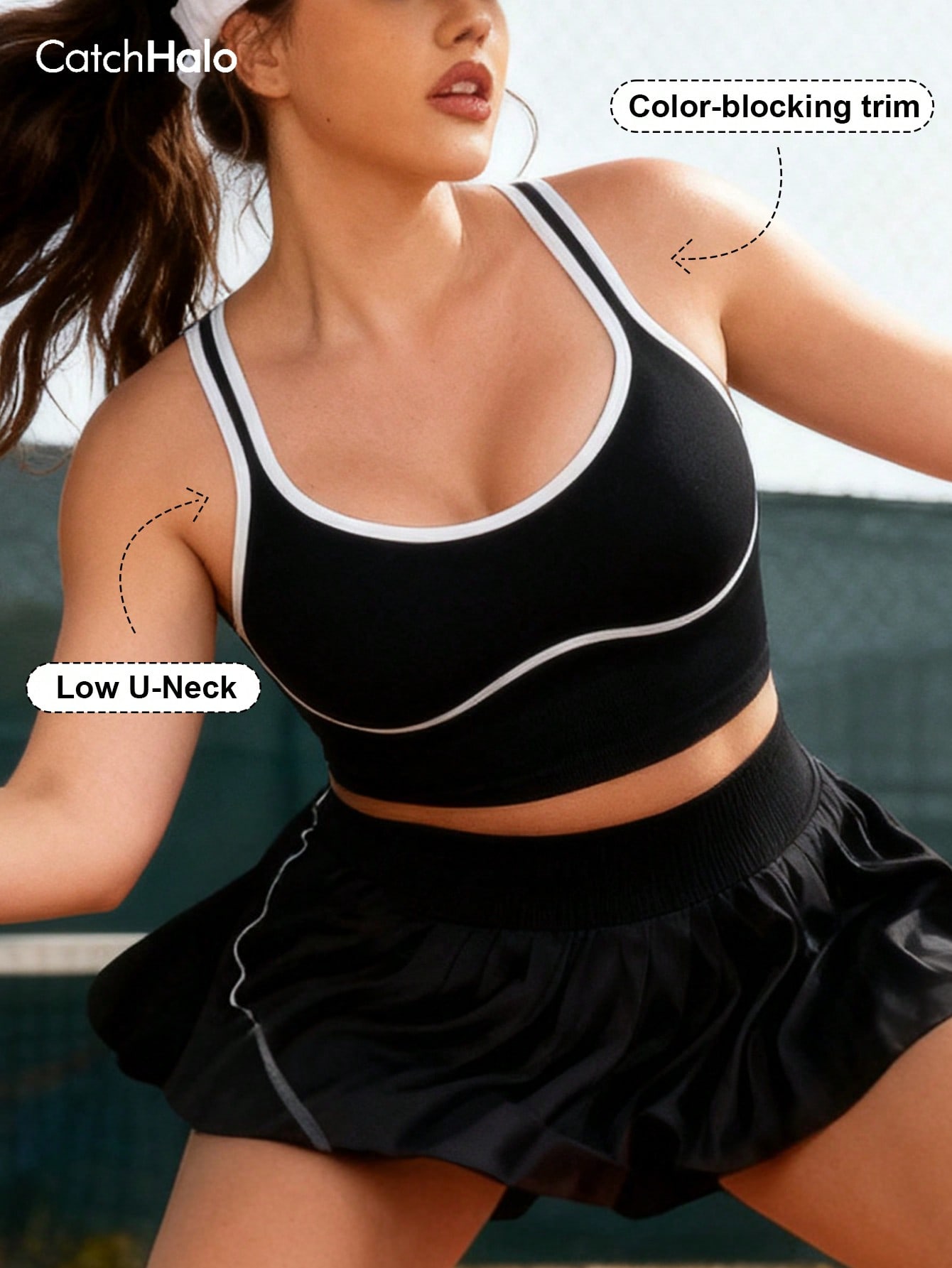 Yoga Fitness Plus - Bralette sin costuras de tallas grandes