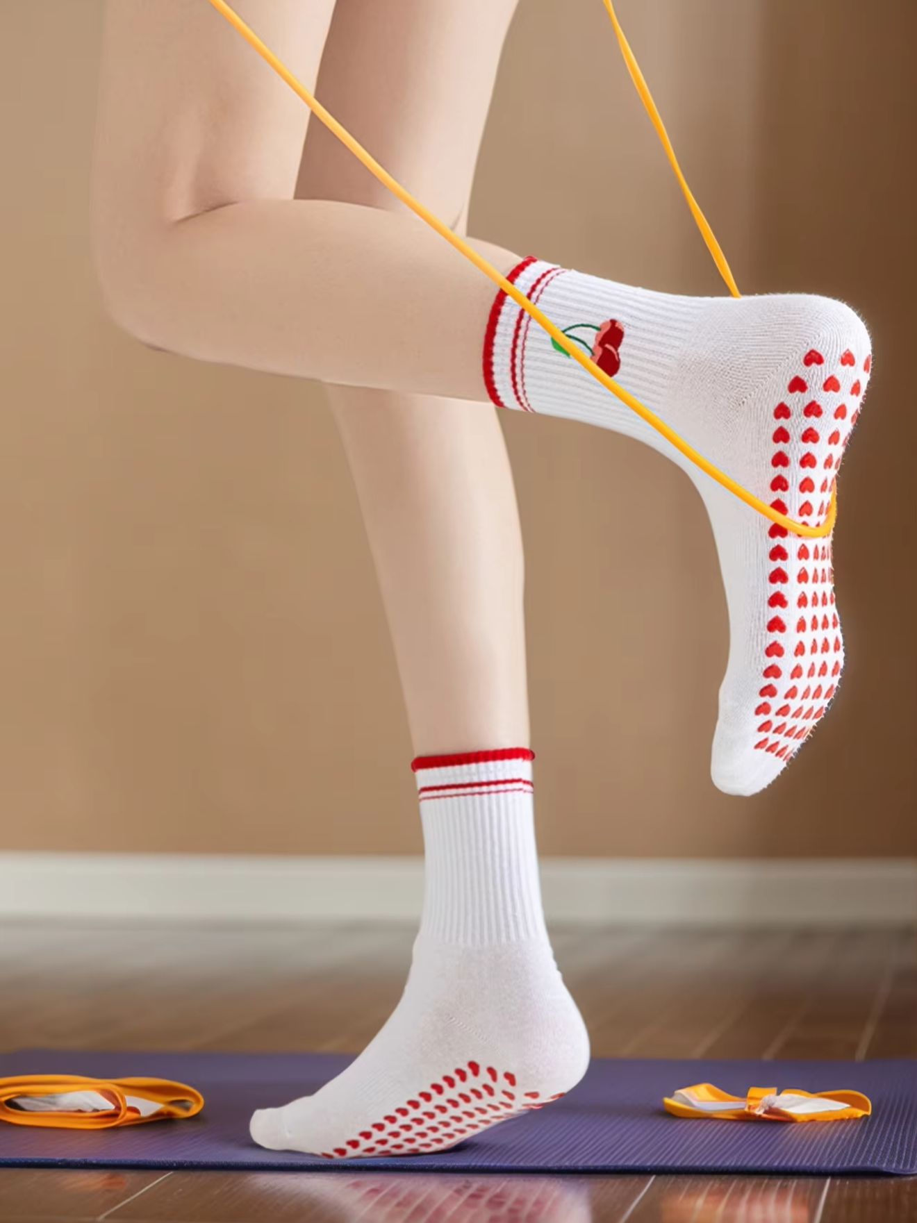 Yoga And Fitness - 1 Par de Calcetines Profesionales de