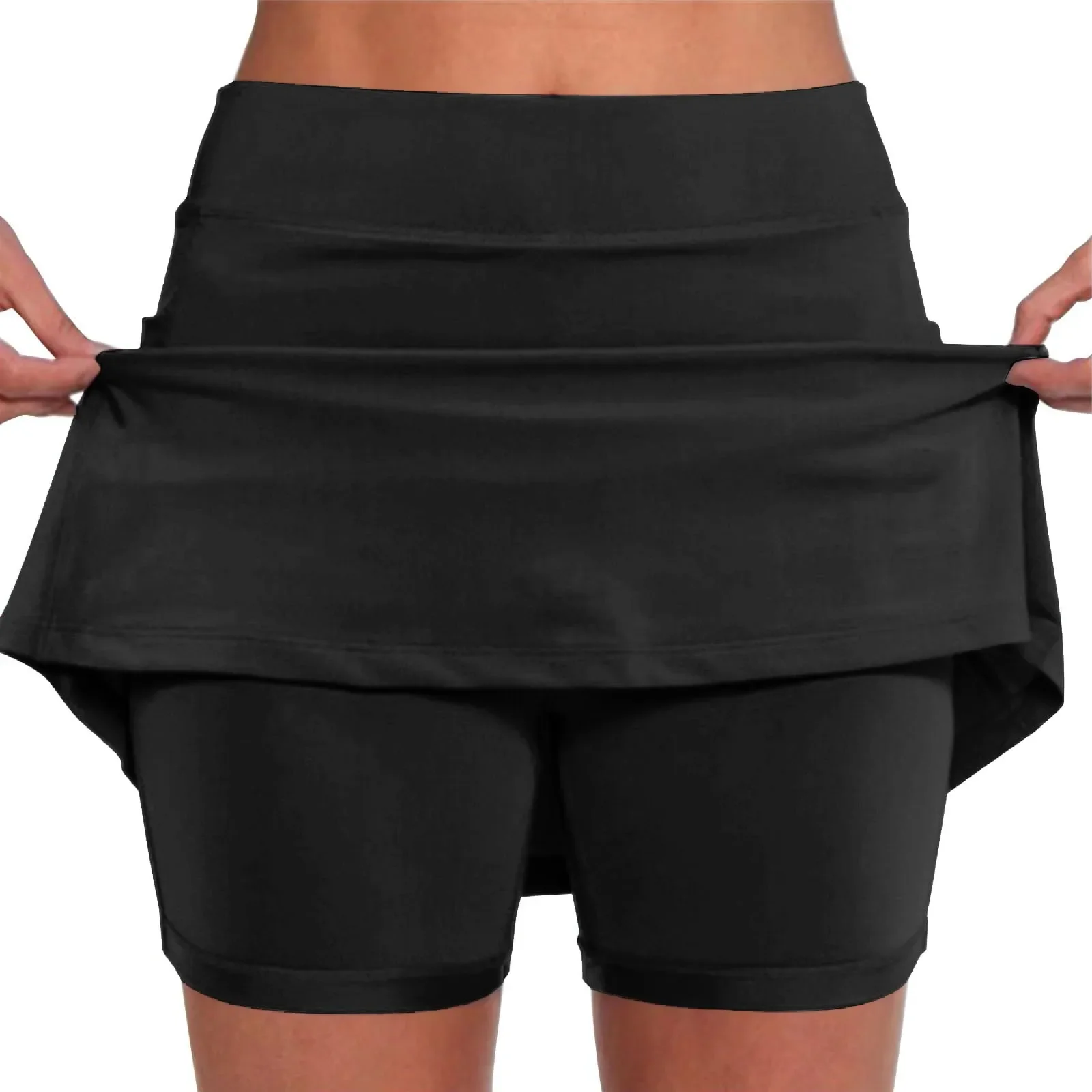 Yoga Fitness Plus - Pantalones cortos deportivos de Color sólido