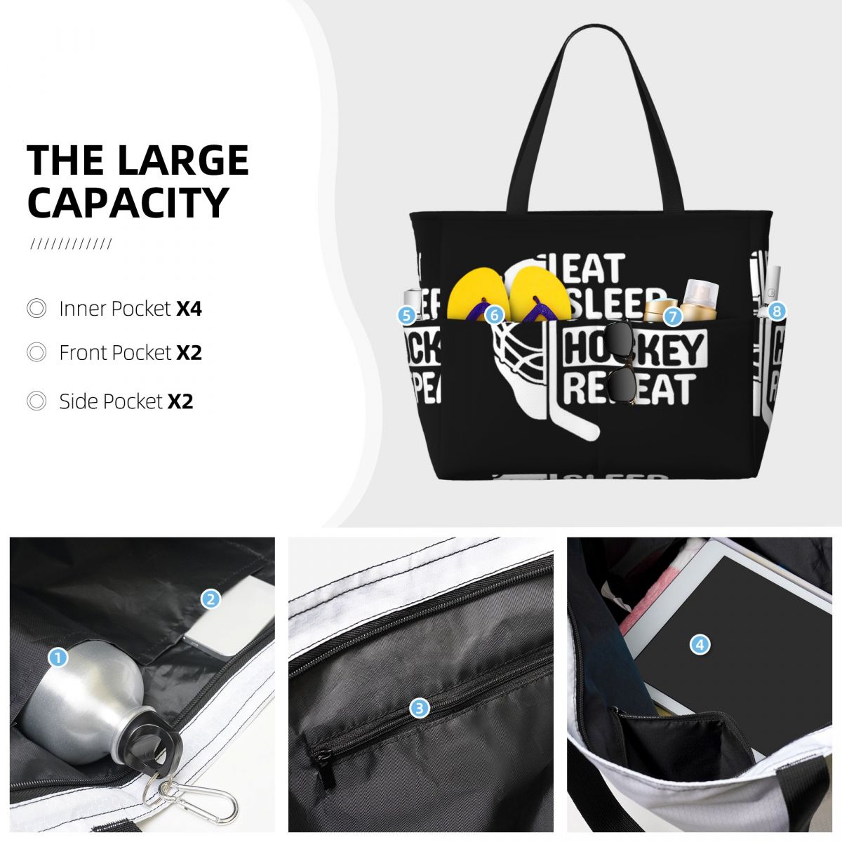 Bolsa de playa con cita divert - Yoga Fitness Quotes reseña y precio