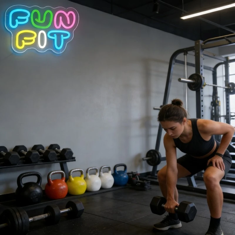 Letrero Luminoso LED de Neón c - Yoga Fitness Room reseña y precio