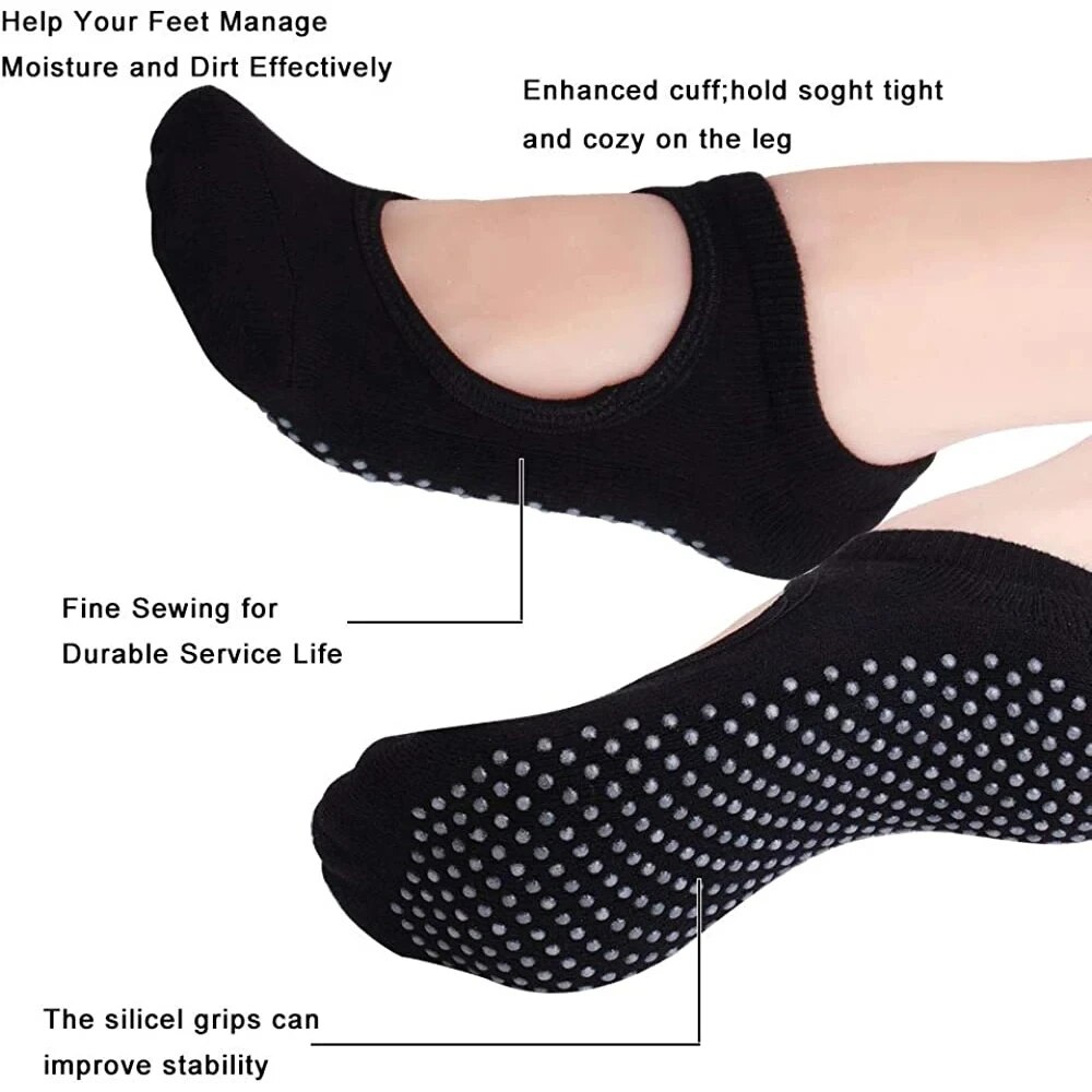 Calcetines de Yoga de alta cal - Yoga Fitness Gym reseña y precio