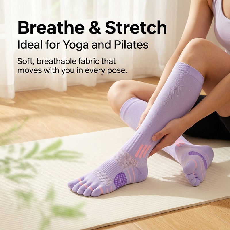 1/6 Pares de Calcetines Largos - Yoga And Fitness reseña y precio