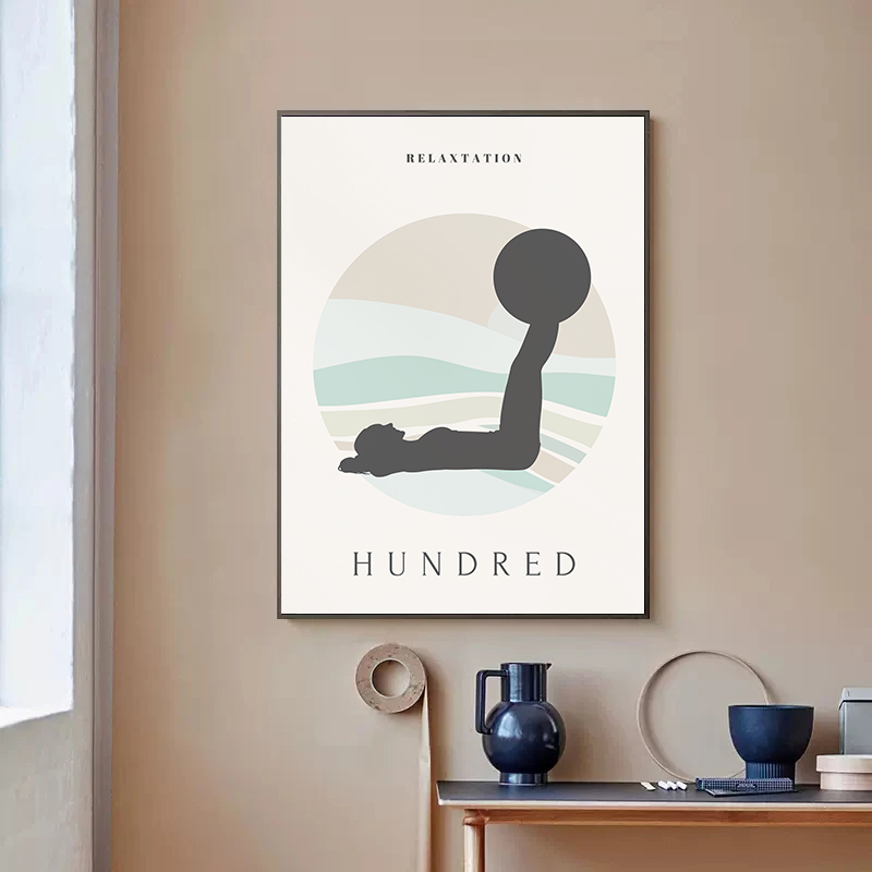 Pintura en lienzo minimalista  - Yoga Fitness Quotes reseña y precio