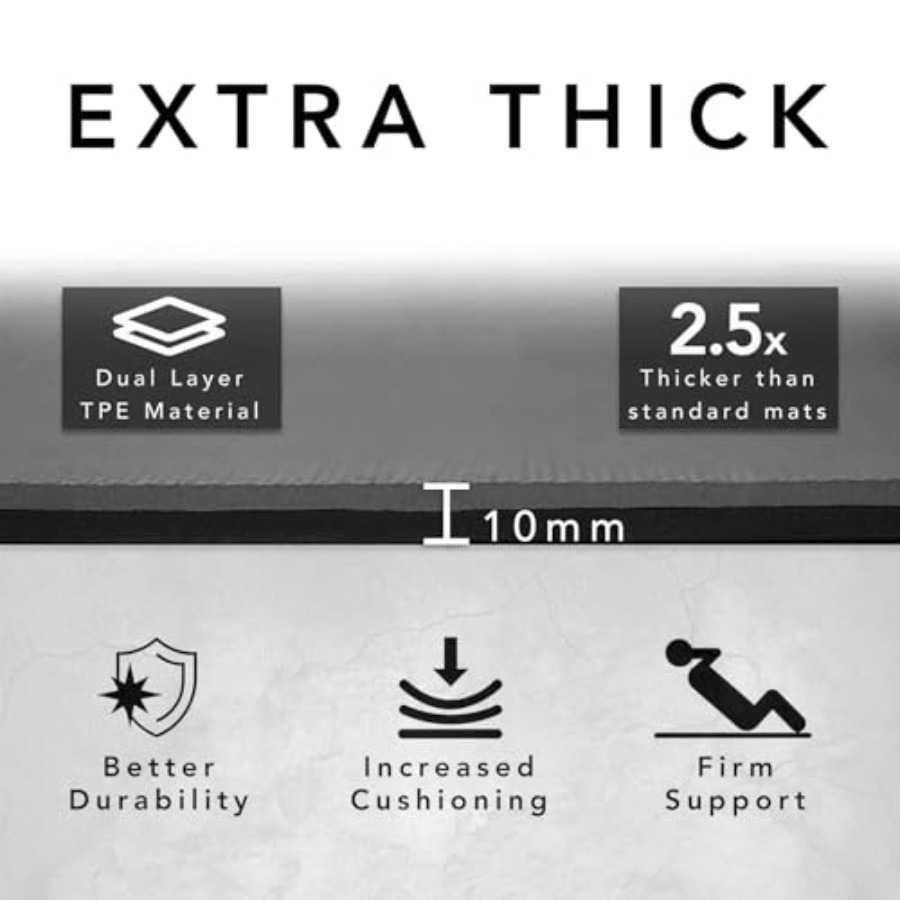 Tapete de Ejercicio Grande, Ex - Thick Yoga Mat reseña y precio