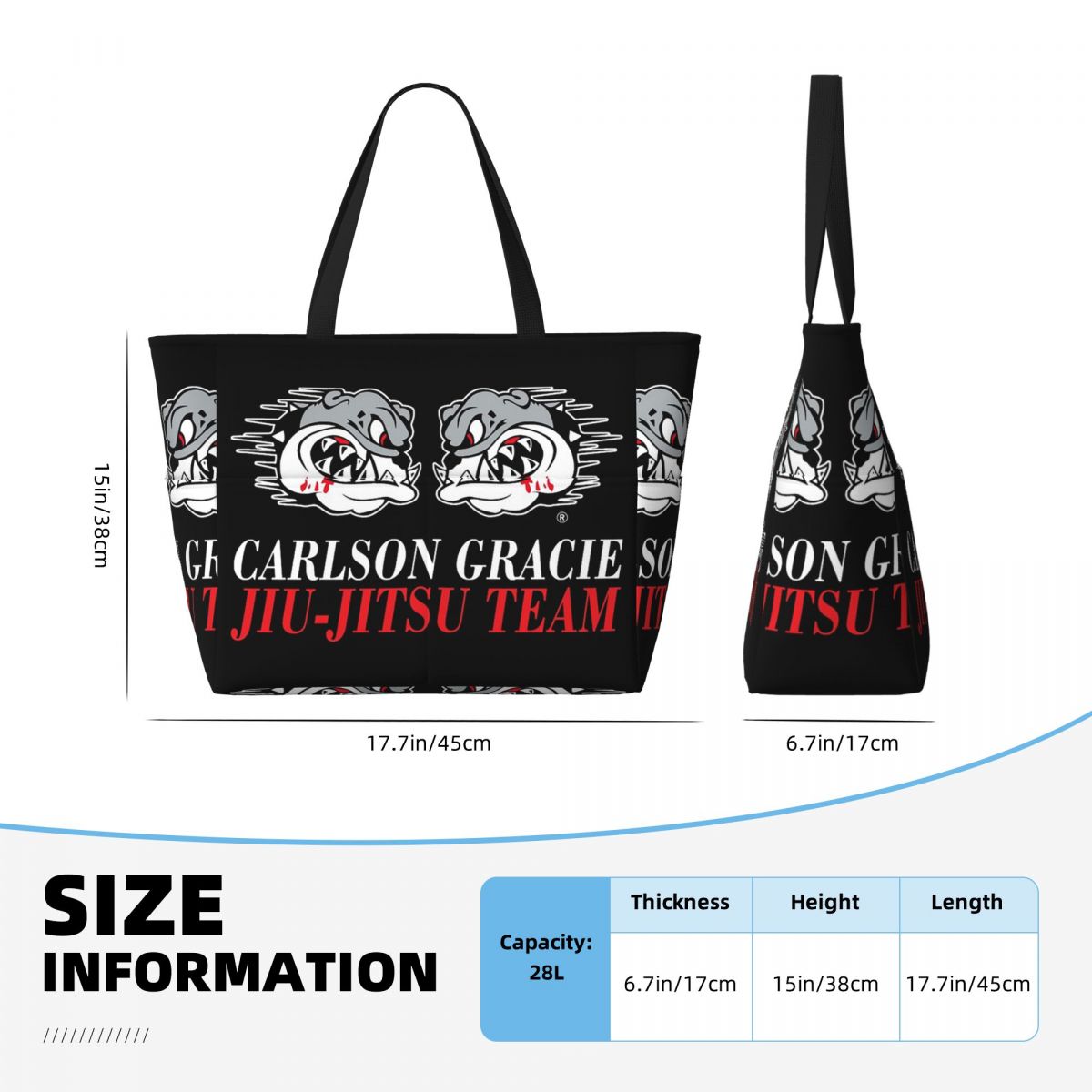 Bolso de playa con logotipo de - Yoga Fitness Jiu Jitsu reseña y precio