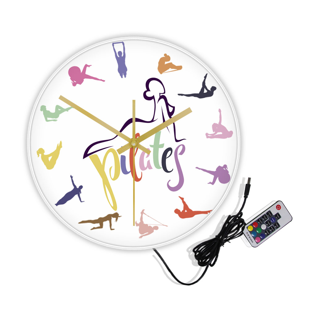 Reloj de Pared con Diseño Colo - Yoga Fitness Room reseña y precio