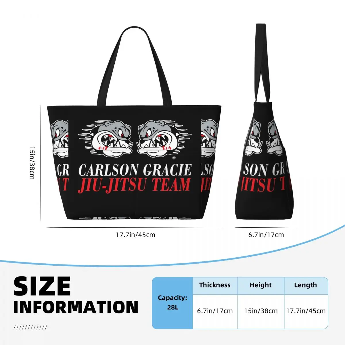 Bolso de playa con logotipo de - Yoga Fitness Jiu Jitsu reseña y precio