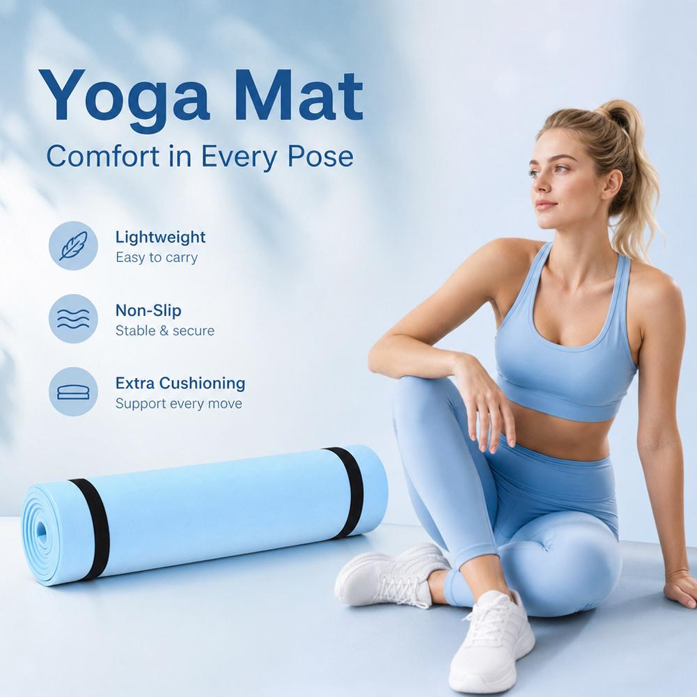 Esterilla de Yoga gruesa antid - Gym Floor Mats reseña y precio