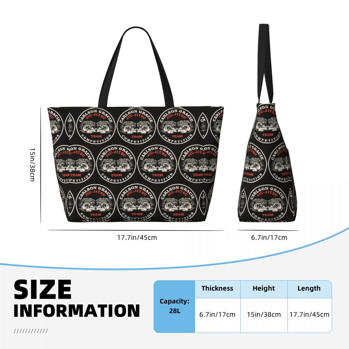 Bolsa de Playa Carlson Gracie  - Yoga Fitness Jiu Jitsu reseña y precio